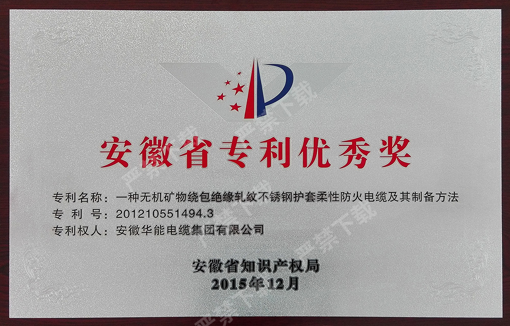 安徽省專利優(yōu)秀獎(jiǎng)