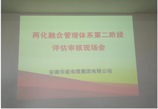 安徽華能電纜集團有限公司 順利通過兩化融合管理體系二階段現(xiàn)場審核