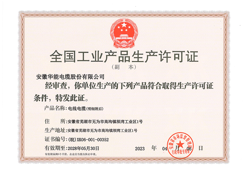 股份公司生產(chǎn)許可證副本