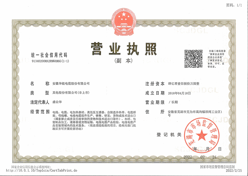 股份公司營業(yè)執(zhí)照副本